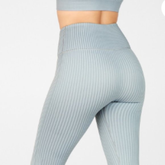 Fabletics Pants - Fabletics High Waisted Ribbed Leggings